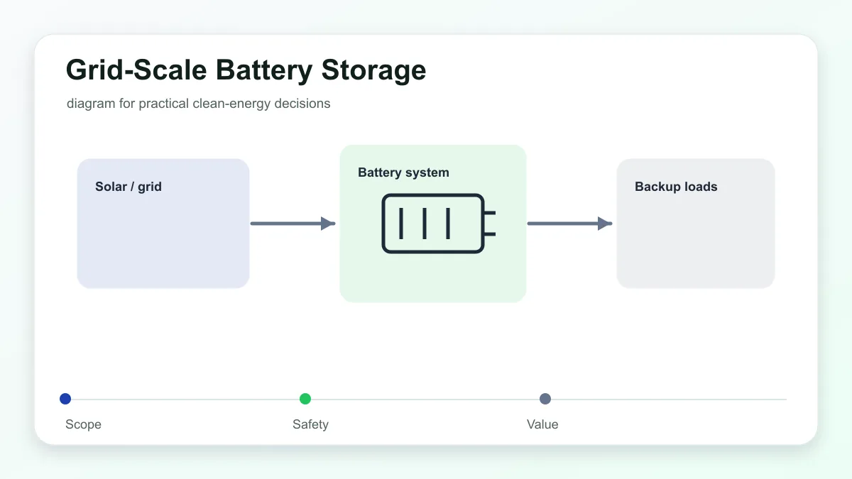 Grid-scale battery storage technologies comparison